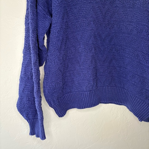 Vintage IZOD Textured Cotton Sweater Women’s XL (Made in USA) - Picture 4 of 13